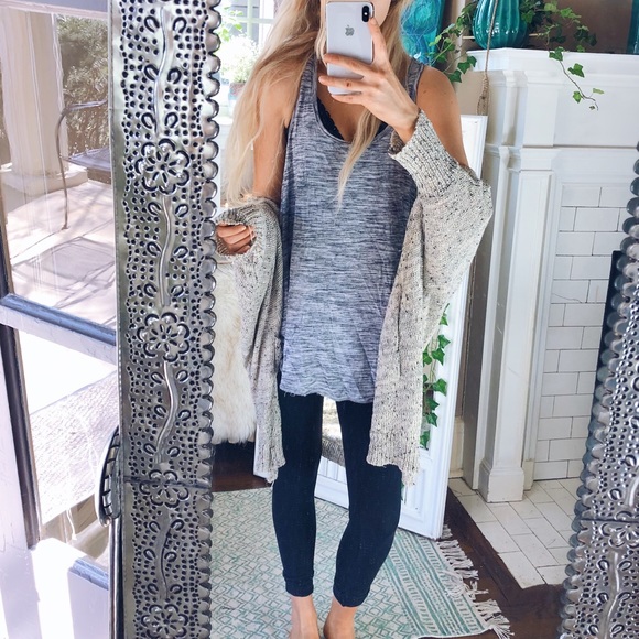 Tops - TANK// Marled Spring Knit Tank Top C160